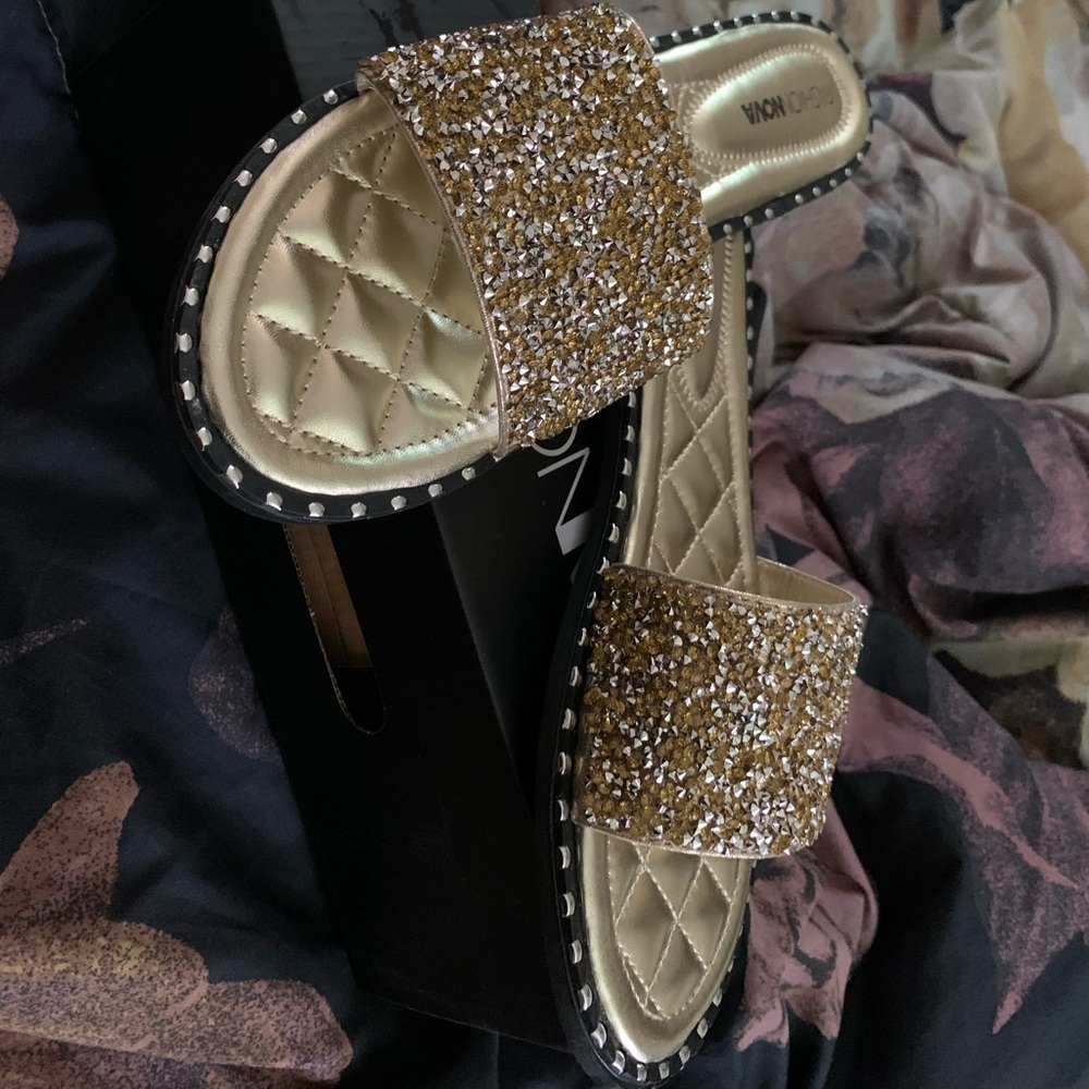 Gold sandals